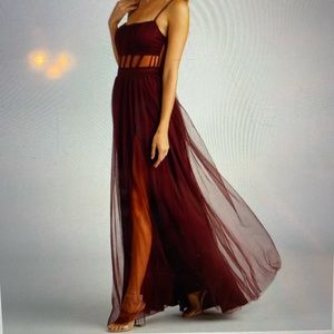 Windsor Kim Mesh Corset Tulle Formal Dress